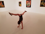 Floor handstand
