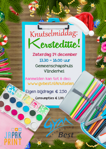 Flyer kerstknutselen 2019